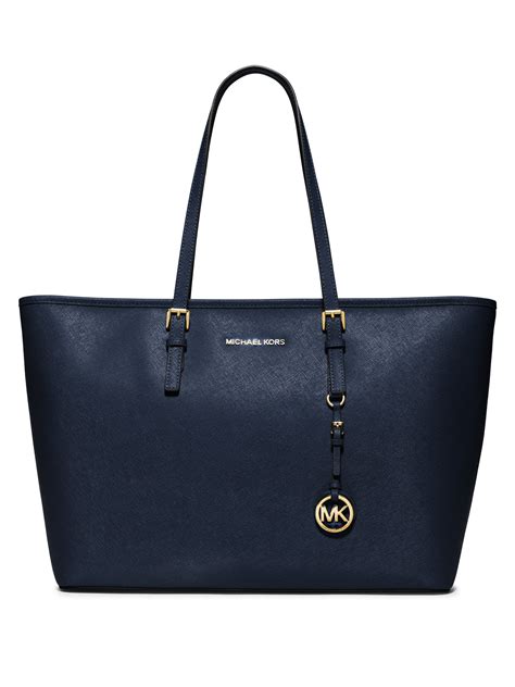 michael kors navy saffiano purse|Michael Kors bags jet set.